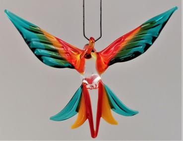 Hängevogel - Kolibri /klein (rot-gelb-türkis)